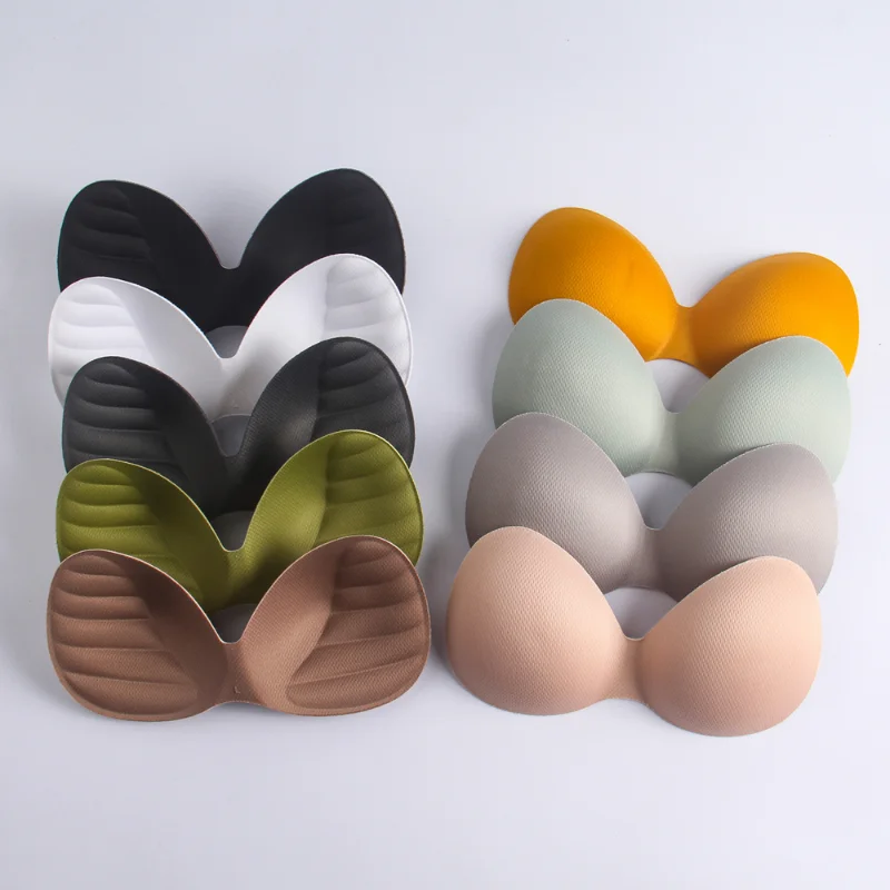 

Swimsuit Padding Inserts Women Clothes Accessories Foam Triangle Sponge Pads Chest Cups Breast Bra Chest Pad Bikini Padded