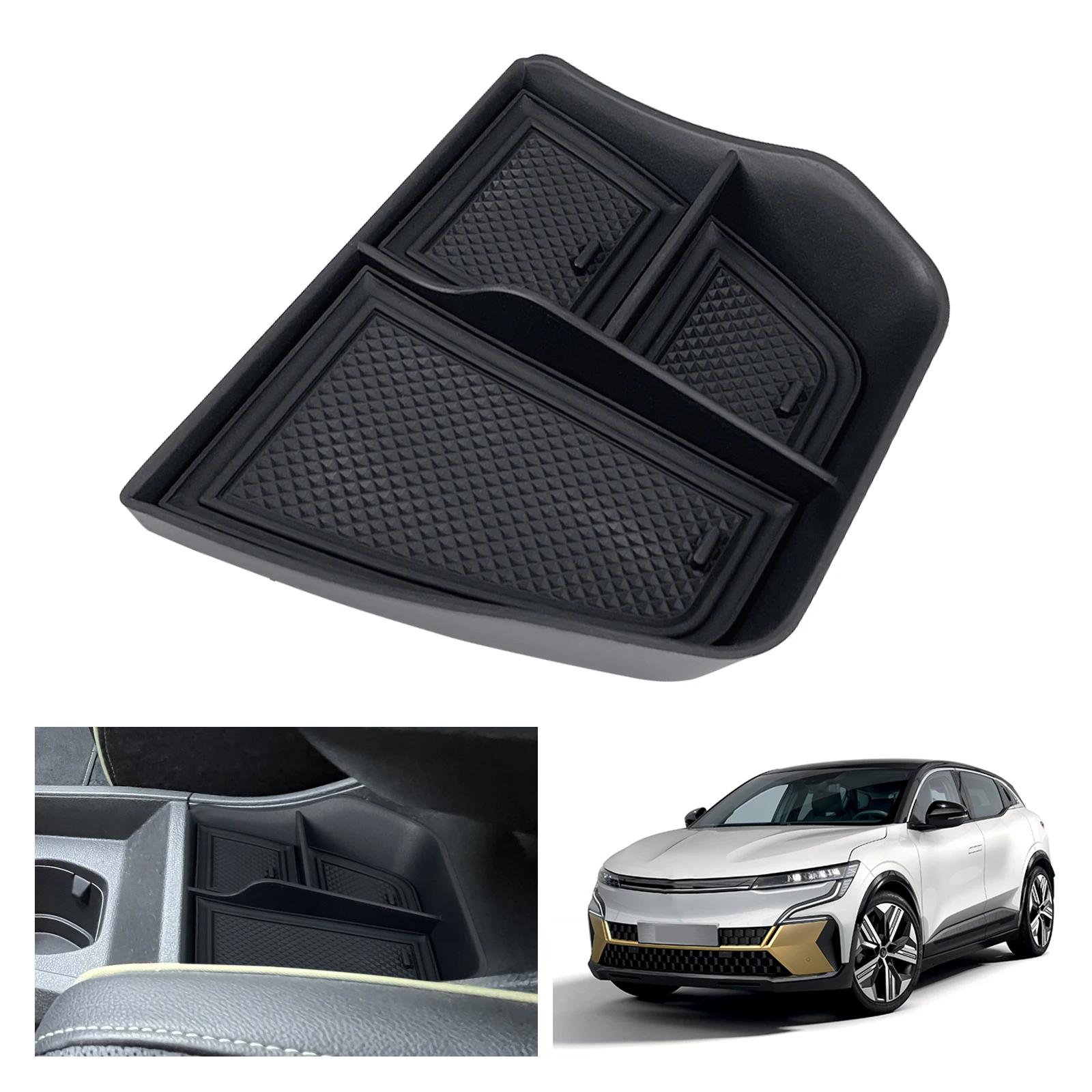Best Renault Megane E-Tech Console Organizer | Fits 2022-2025-BEESOFFPEAK