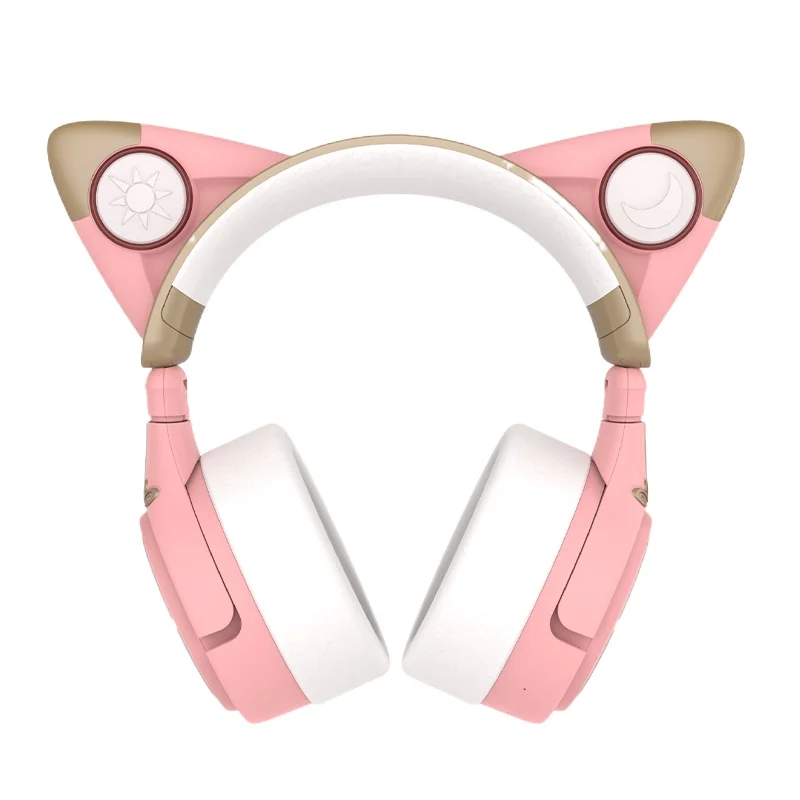 

Cat Ears Headphone Head-Mounted Noise Reduction Bluetooth Wireless with Ear Microphone Cardcaptor Sakura Headphones