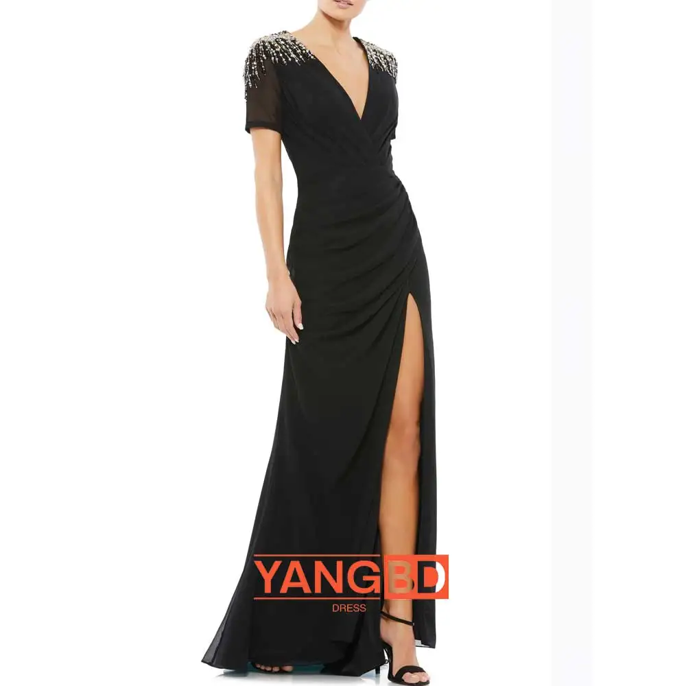 

Evening Dress Women Short Sleeves For Wedding Party Formal Evening Birthday Party Dress Graduation Ceremony Prom Dress 2024