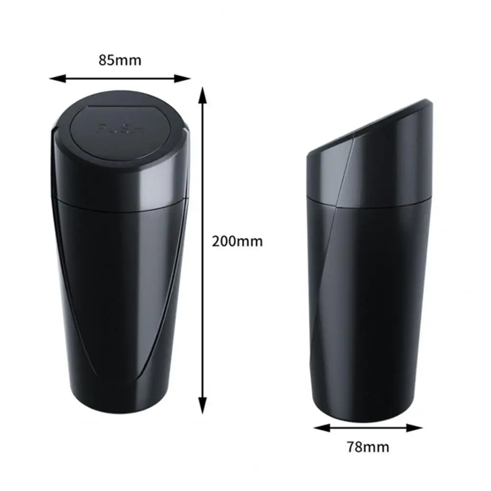 Mini Car Trash Can with Lid Leakproof Vehicle Garbage Container Automotive Waste Bin Ash Holder Car Interior Organizer Box