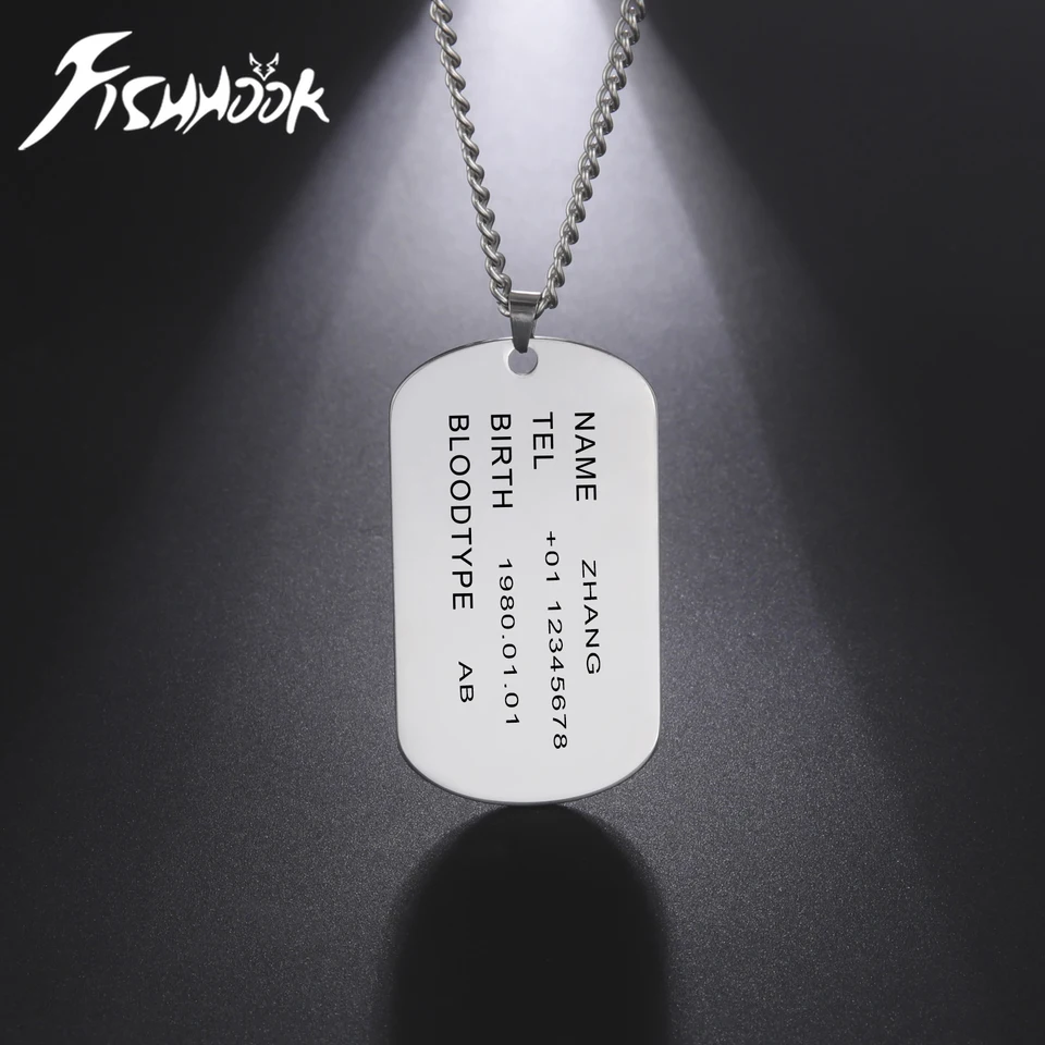 IDF Israel Military Style Dog Tag Necklace – Double Sided, Stainless Steel, Support & Solidarity Gift