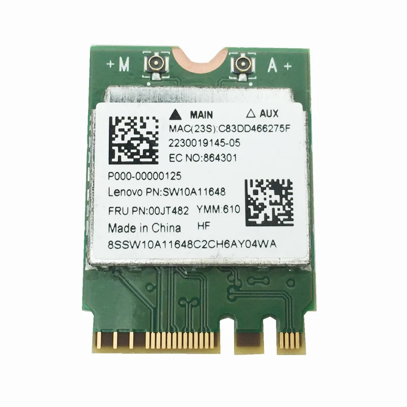 Wireless card for realtek rtl8821ae 802 11ac ngff m 2 dual band 433mbps