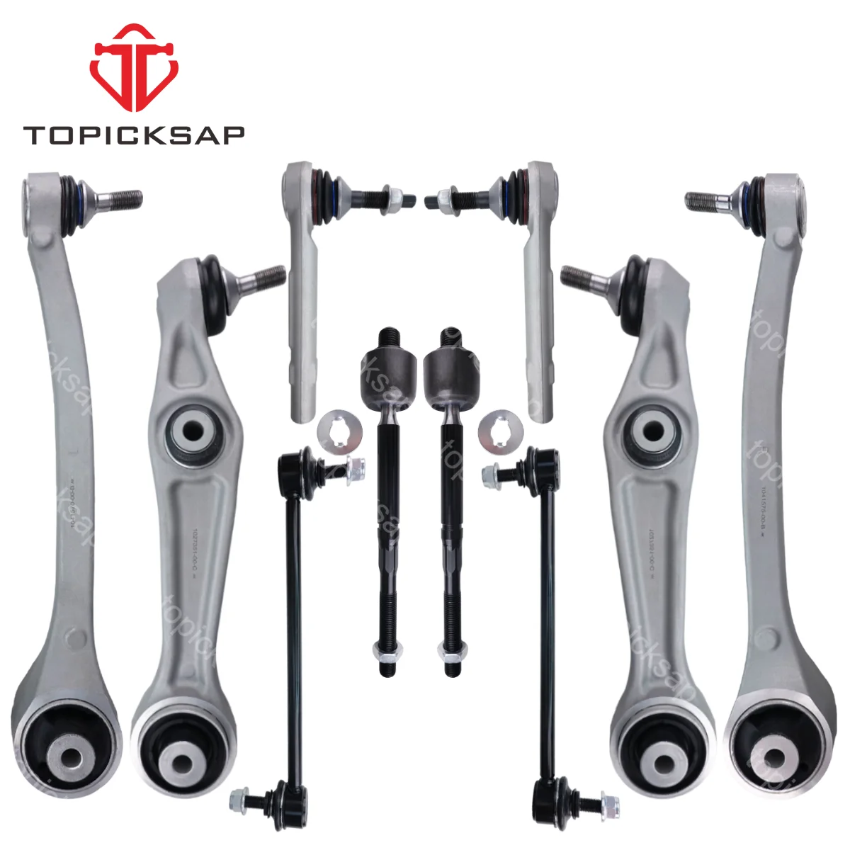 

TOPICKSAP Front Lower Control Arm Ball Joint Stabilizer Link Tie Rod End Assembly Kits for Tesla Model X 5YJX 2015 - 2022