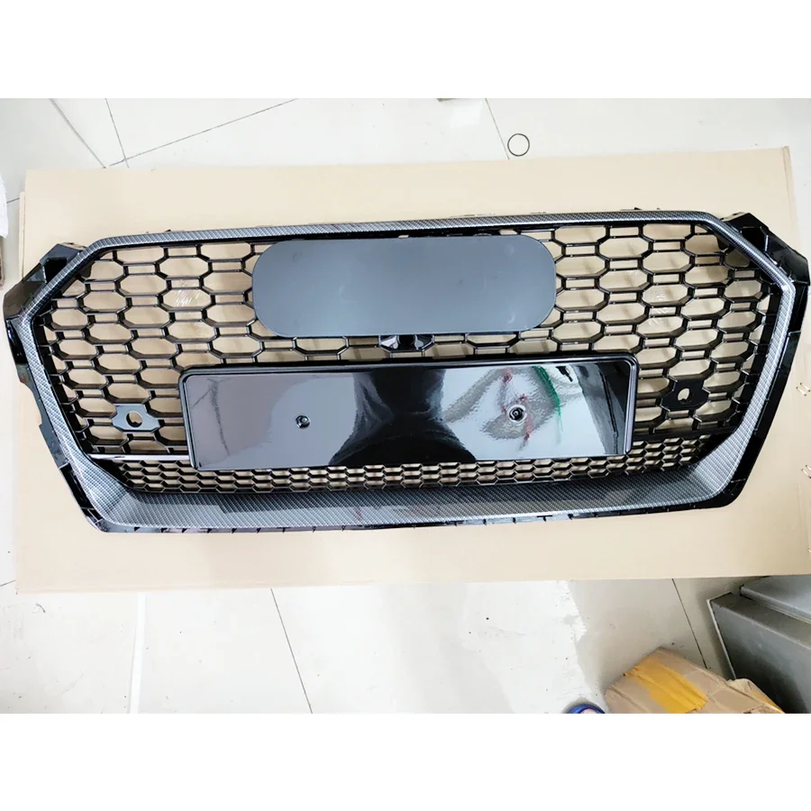 

Front Bumper Grill Center Grille for Audi A5/S5 2017 2018 2019 2020 (Refit for RS5 Style) For RS5 Grill For quattro Style