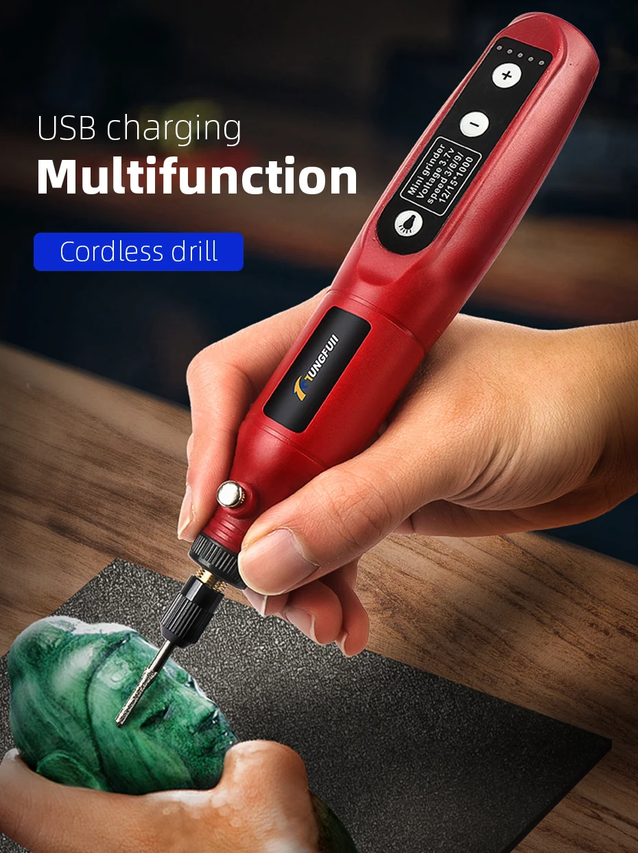 New Cordless Drill Electric Manicure Drill Micro Rotary Tool Electric Carving Pen
