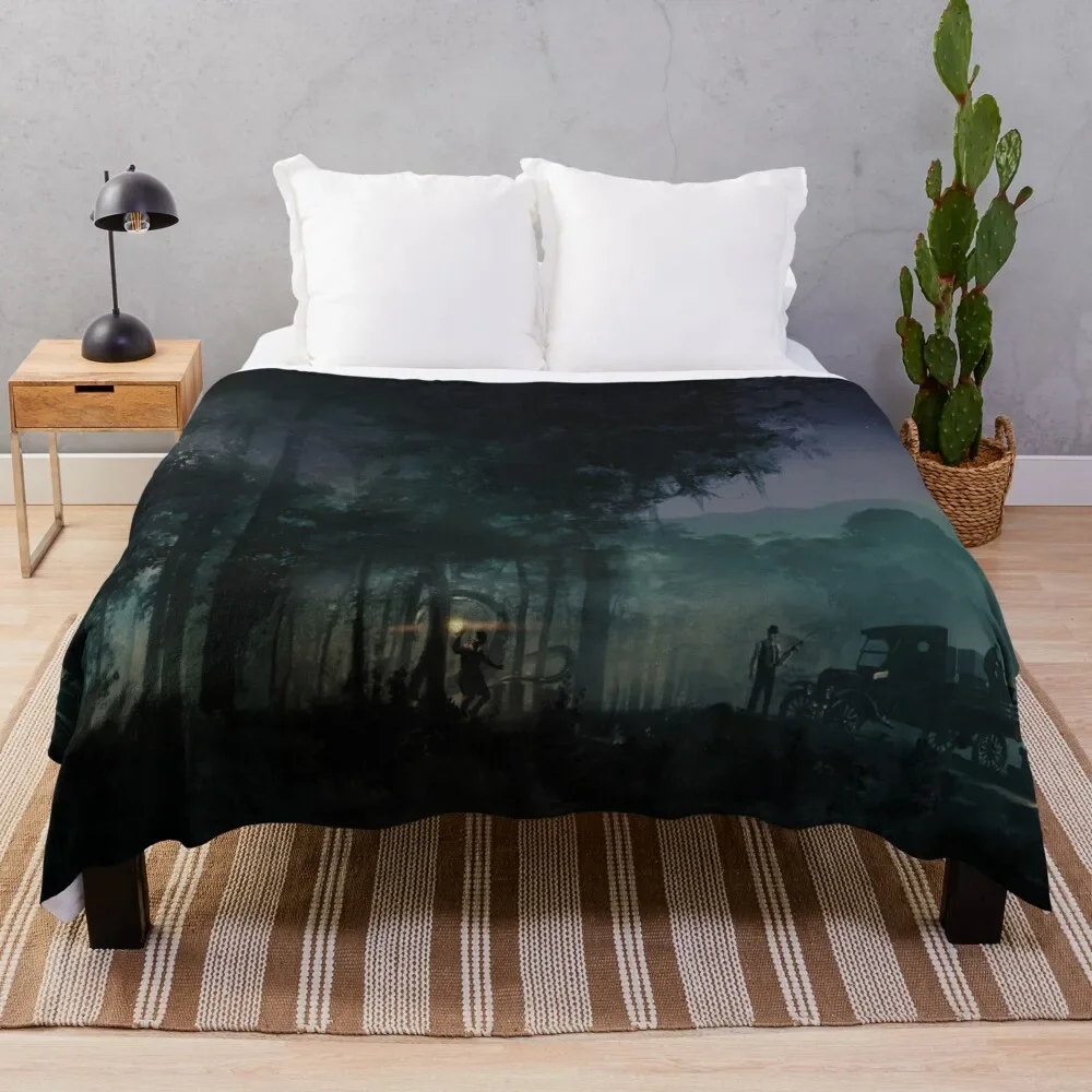 

Call of Cthulhu Keeper Screen Image Left (1/2) Throw Blanket decorative Soft Big Bed Fashionable Luxury Brand Flannels Blankets