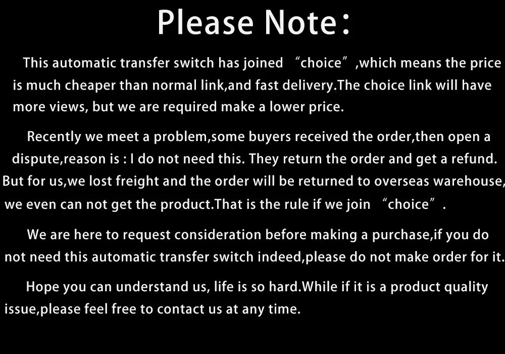 Description Picture 2 of itemJOTTA 2P 100A 220V Mini ATS Automatic Transfer Switch Electrical Selector Switches Dual Power Switch