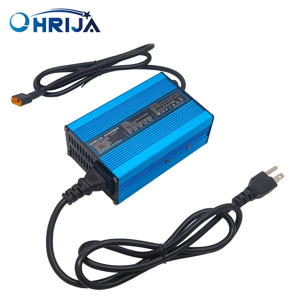 

75.6V 3.5A Charger Smart Aluminum Case Is Suitable For 18S 66.6V Outdoor Lithium Ion Battery Car Balance Car Safe And Stable