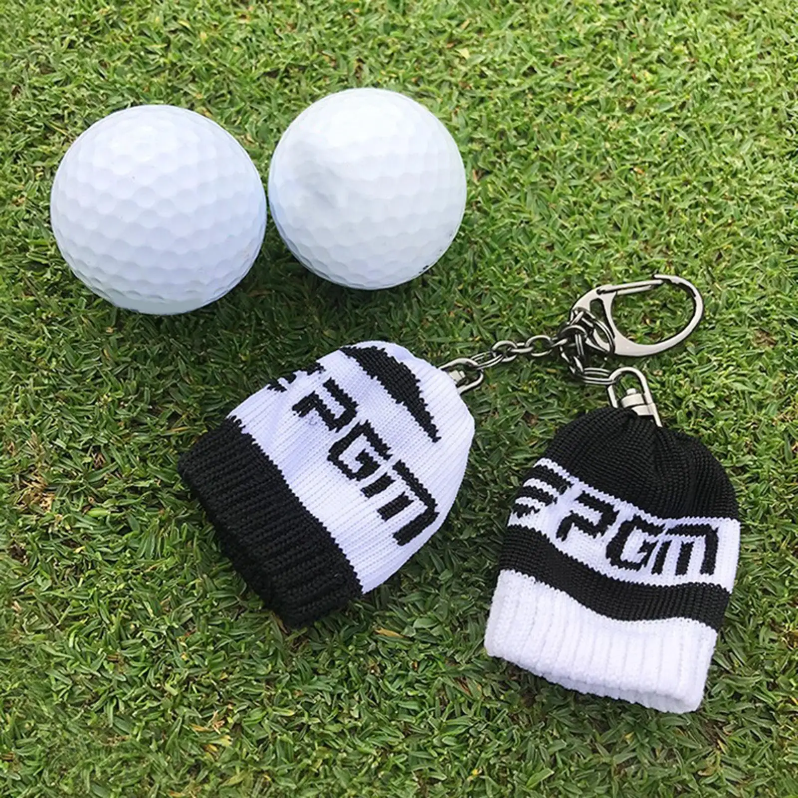 

Knitted Golf Ball Cover Ball Carrier Stylish Storage Golfers Gift Portable Carry Fashion Golf Ball Holder Keychain Golf Ball Bag