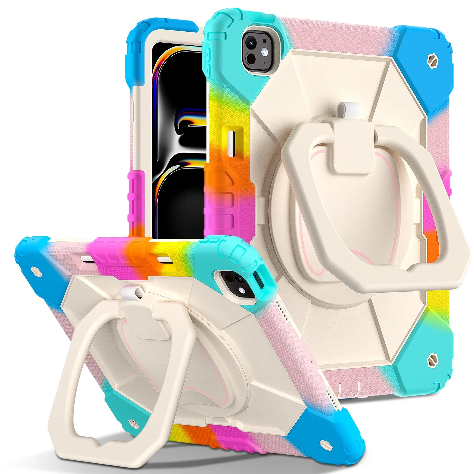 Versatile 360° Rotatable Stand Tablet Case with Shockproof Protection