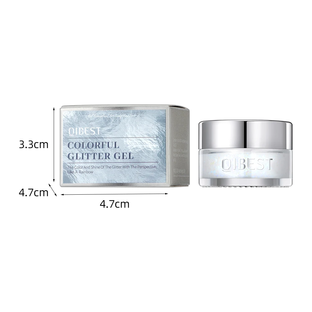 Fine Shimmer Gel Chameleon Sequin Eyeshadow Highgloss Glitter Nail Hair Body Face Multifunction Makeup Decoration Party Festival 6