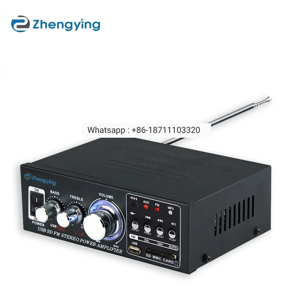 

Foshang Zhengying AK-698BT BT 5.0 Wireless Hi-Fi Audio Power 12V Amplifier