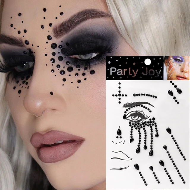 Shiny Makeup Rhinestones Eyebrow Jewelry Sticker ) Face Diamo 3D