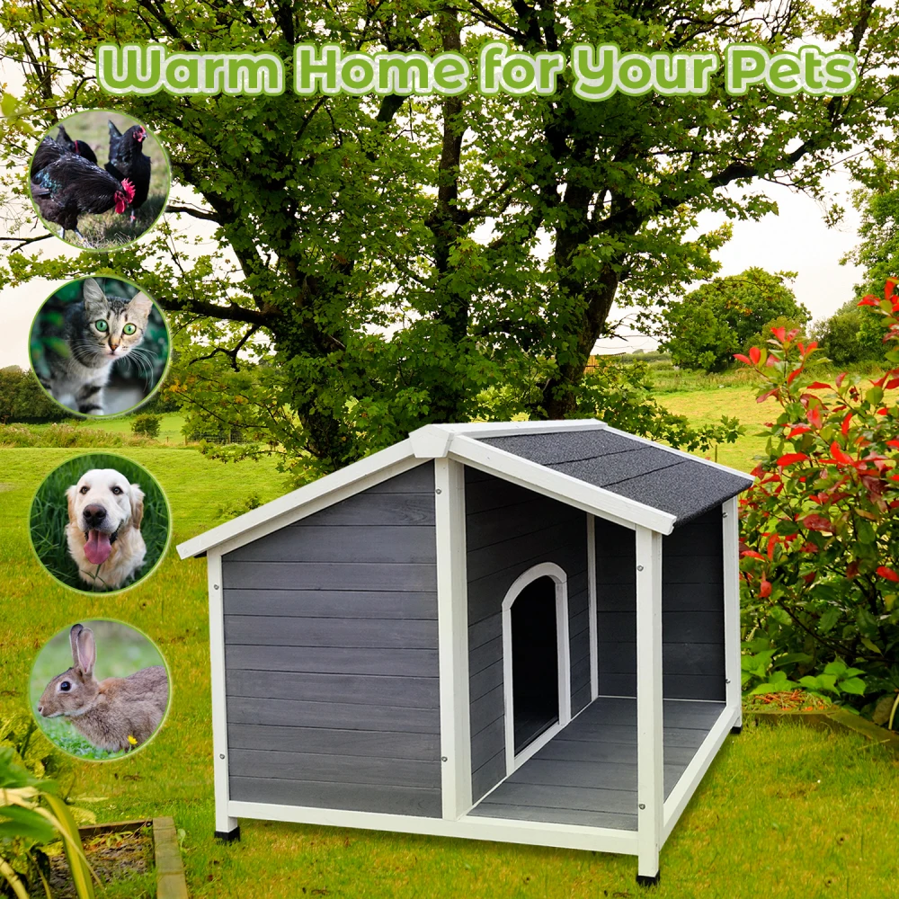 

Outdoor Dog Cage, Waterproof Windproof Warm Dog Kennel, Easy To Assemble Dog Crates For Medium Dogs Pets Animals