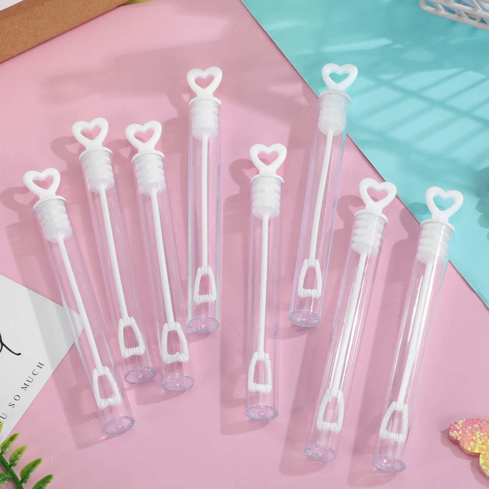 50개입 거대 비눗방울 용액 병 세트 (내장형 막대 포함) - 야외 파티, 결혼식, 어린이 놀이용