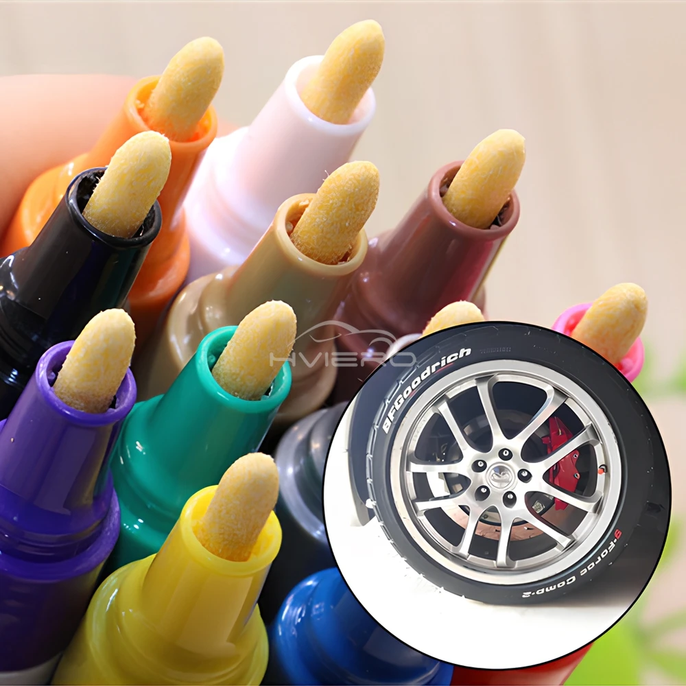 Car Scratch Remover Pen Car Paint Pen For Car Wheel Tire Oily Painting Auto Rubber Tyres Polishes Metal Graffiti Touch Scratch