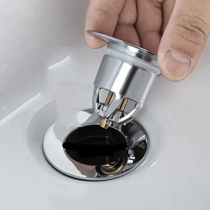 Drain Filter 3/1PCS Universal Wash Basin Filter Bounce Core Push Type Kitchen Sink Bathroom Bathtub Plug
