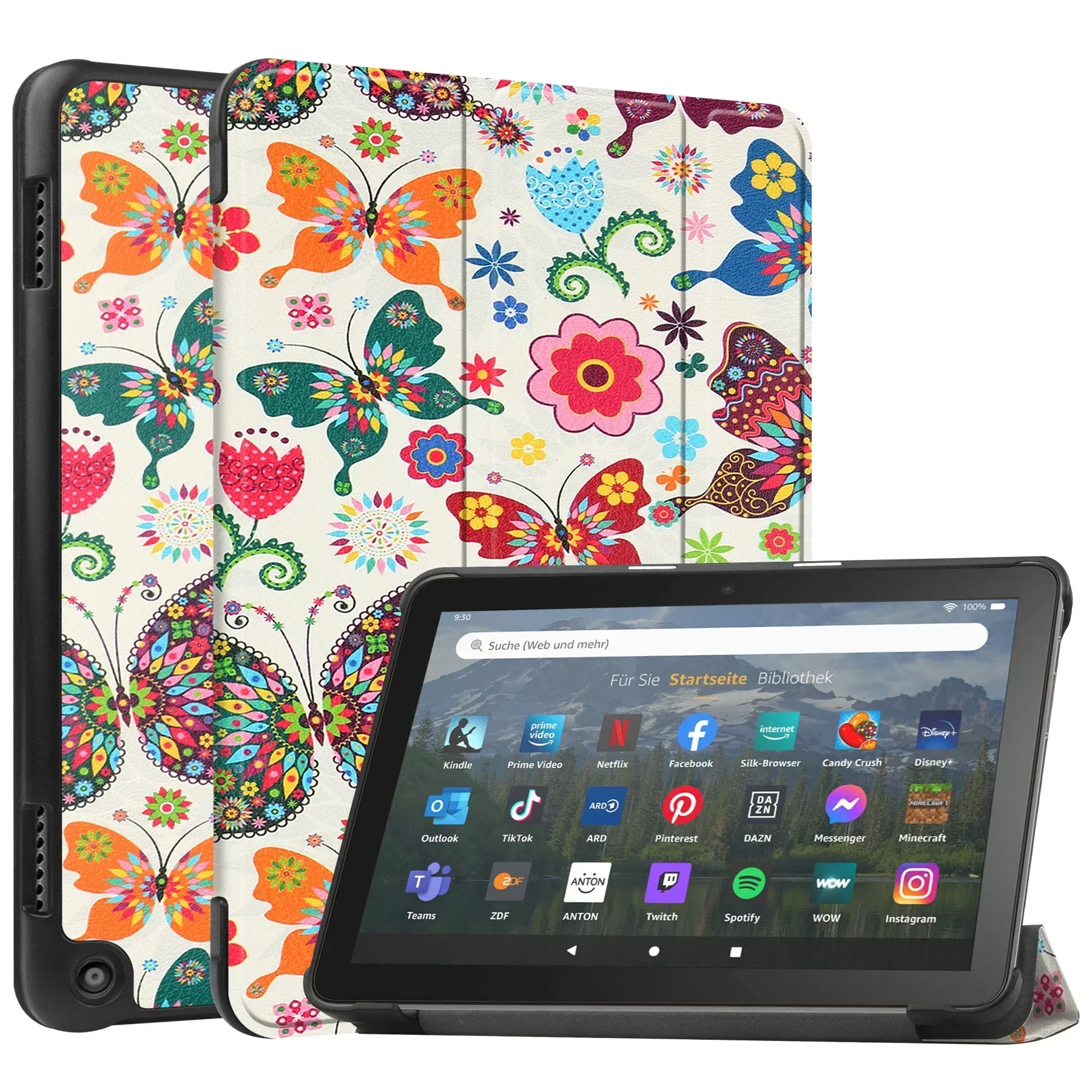 Premium Tablet Cover with Auto Sleep/Wake & Folding Stand