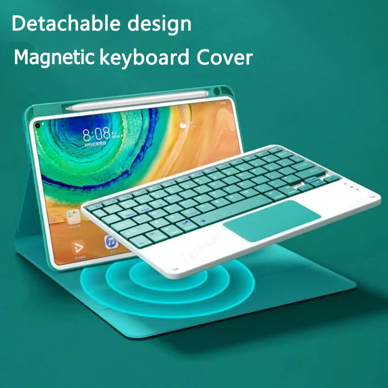 Capa de Teclado com Touchpad para Ipad Rotação 360 ° Air 5ª 4ª Geração Pro 11 2023 2023 2023 2023 - Imagem 4