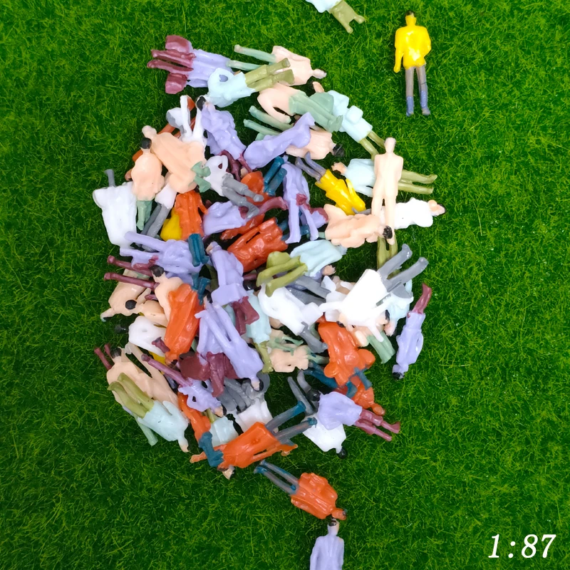 시뮬레이션 미니어처 인물 모델 체중계 1:50-1:87 피규어 재료, HO 기차 건물 장면 레이아웃 디오라마 키트, 10 개