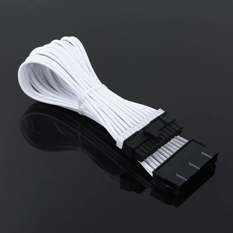 Sleeve Extension Power Supply Cable Kit - 30cm, 24-pin ATX/EPS, 8-pin PCI-E GPU, 8-pin CPU, 6-pin PCIE, 4-Pin CPU with Combs - 18 AWG Description Image.This Product Can Be Found With The Tag Names Computer Cables Connecting, Computer Peripherals, PC Hardware Cables Adapters, Sleeve extension power supply cable