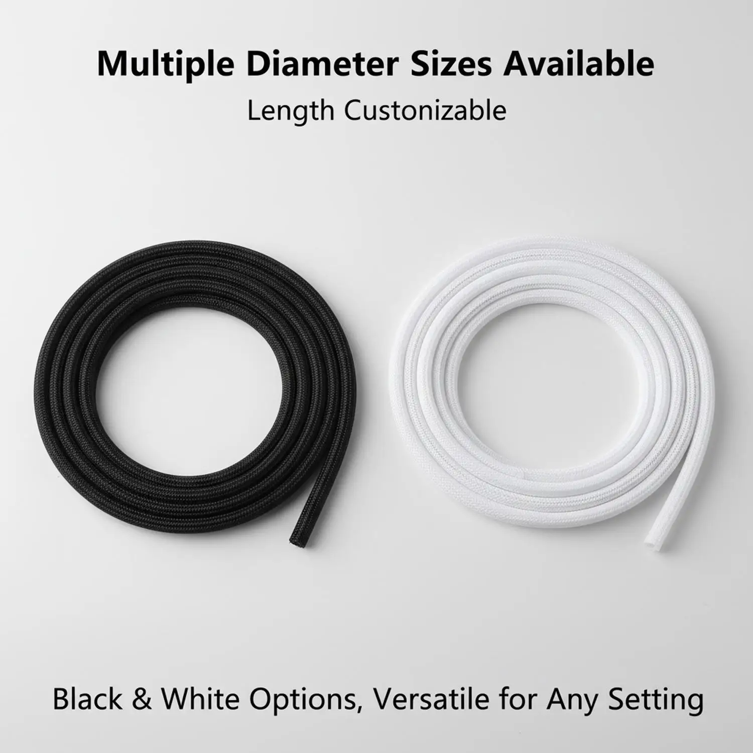 범용 유연 절연 편조 케이블 슬리브 정리기 소프트 파이프 스크래치 방지 네트워크 와이어 코드 랩 보호 커버