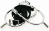1 Pair English Spurs with Straps for Women Zinc Alloy Chrome Plated Equestrian Spurs Round Spurs with Rhinestone 5
