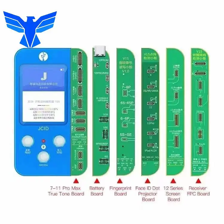 

Jc 6in1 V1s Adaptor Borad For Screen Truetone Battery Fingerprint Sn Programmer Face Id Dot Projector Receiver Fpc Detecting