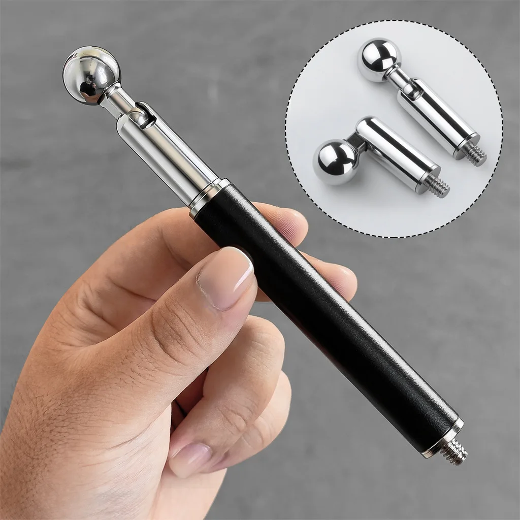 Metal Tube Extendable Rod Selfie Stick Monopod Extention Pole Stand Holder with 1/4inch Screw Ball Head for Mobile Phone Cameras
