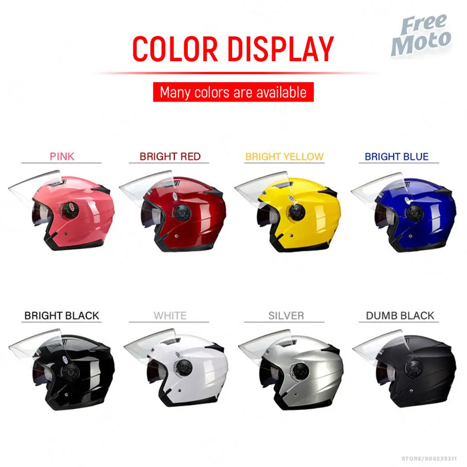Casques Crash pour Motos Open Face Moto Double Lentille Casques Vintage Four Seasons Racing Demi-Casques Moto Casco Go Kart Scooter Motor Van Casque Casque Casques Crash pour Motos Open Face Moto Double Lentille Casques Vintage Four Seasons Racing Demi-Casques Moto Casco Go Kart Scooter Motor Van Casque Casque