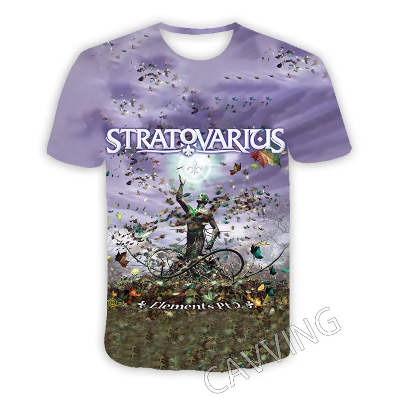 Camiseta con estampado 3D de Stratovarius para hombre y mujer