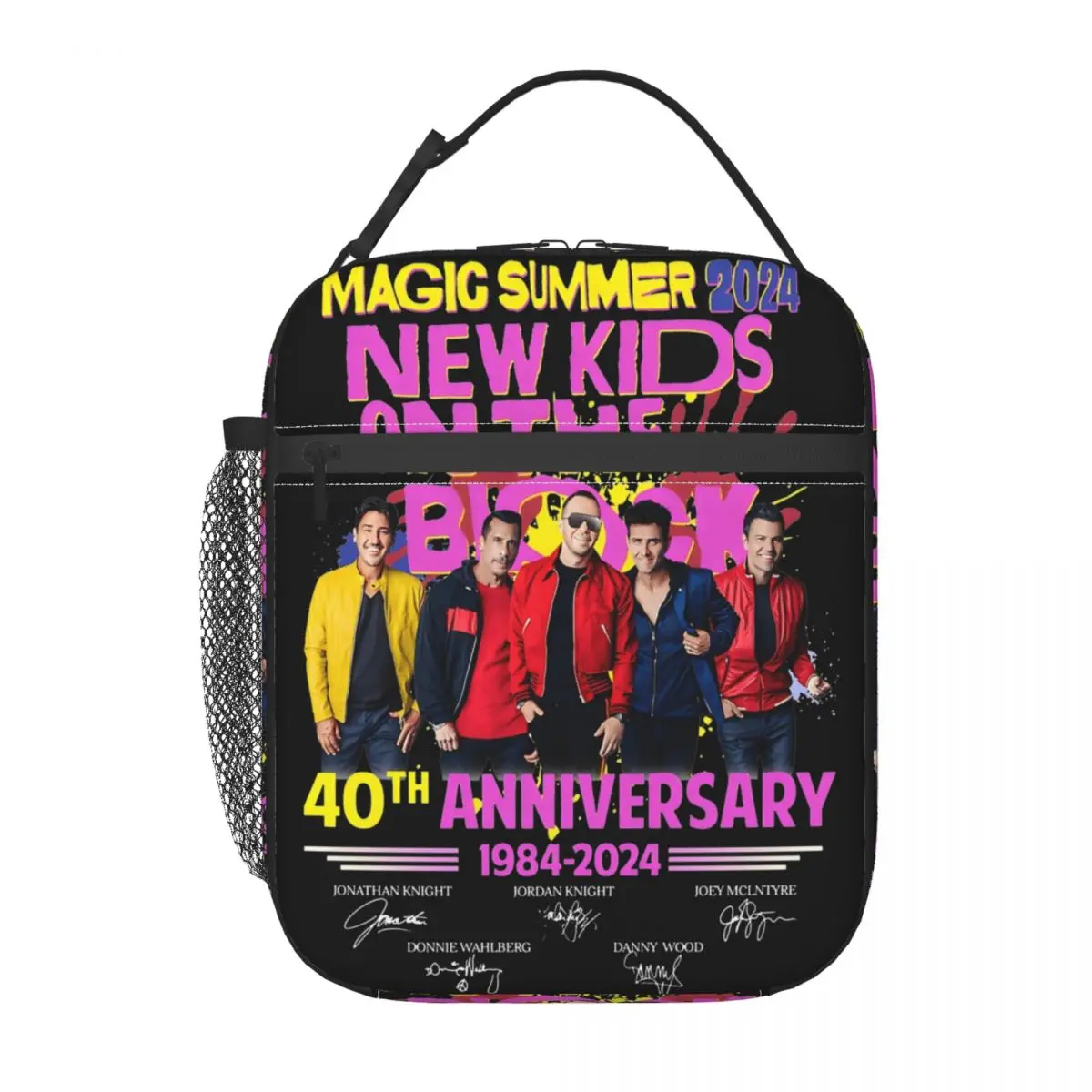 New Kids On The Block Tour Insulated Lunch Bag For Outdoor NKOTB Rock Band Food Box Reusable Thermal Cooler Lunch Boxes