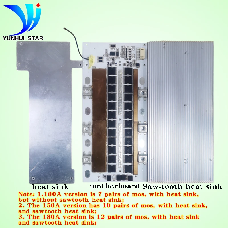 YUNHUI STAR Bms 4s 12 Lifepo4, 100A 150A 180A, 뷱 ˷̴  , µ    ̺ 