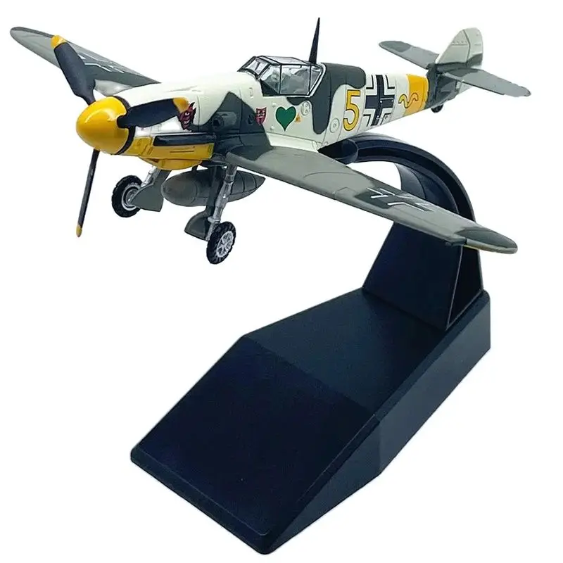 

Diecast German BF109F-4 Militarized Combat Fighter Alloy Model 1:72 Scale Toy Gift Collection Simulation Display Decoration