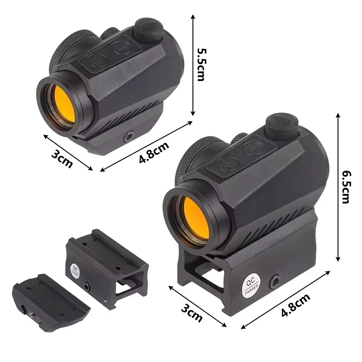 Tactical Unity 1x20mm 2 MOA Red Dot Sight Fast Mount Reflex Scope Holographic Riflescope Hunting 20mm Riser Mounts