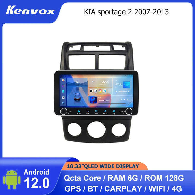 

Автомобильная магнитола на Android для KIA Sportage 2 10,33-2007, 2010 дюйма, мультимедийный плеер с навигацией, GPS, Carplay, Wi-Fi, 4G, стерео, типоразмер 2 Din