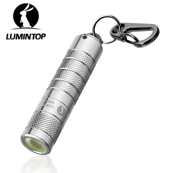 미니 EDC 손전등 키체인, 강력한 마그네틱 테일, 야외 조명, 휴대용 자기 방어 LED 토치 플래시 조명, 실버 폭스