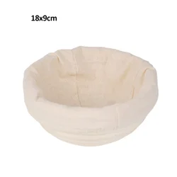 Handcrafted Rattan Bread Fermentation Basket Set - Oval & Round Baking Tools (Round18x9)