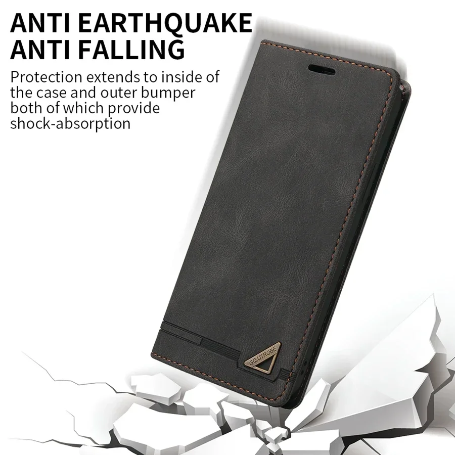 Wallet Anti Theft Brush Flip Leather Case For Samsung Galaxy S25 Ultra S24 Plus S23 S22 S21 S20 FE A15 A16 A35 A36 A53 A55 A56 leather wallet case leather case phone case leather phone case