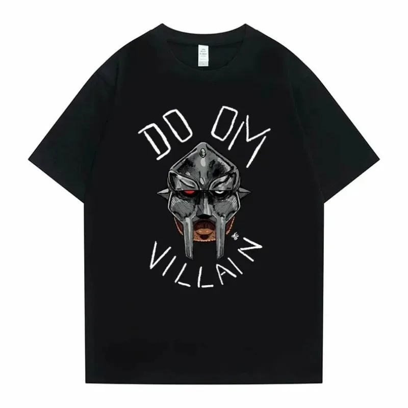 가수 Mf Doom Madlib Madvillain 양면 그래픽 티셔츠, 남성 루즈 힙합 티셔츠, 남성 여성 플리스 코튼 티셔츠