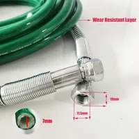 ท่อแรงดันสูงไร้อากาศ1/4นิ้วที่ต่อสายยางสีพ่นสุญญากาศยืดหยุ่นสูง0.5ม.-40ม. ท่อไฟเบอร์สองชั้น 2