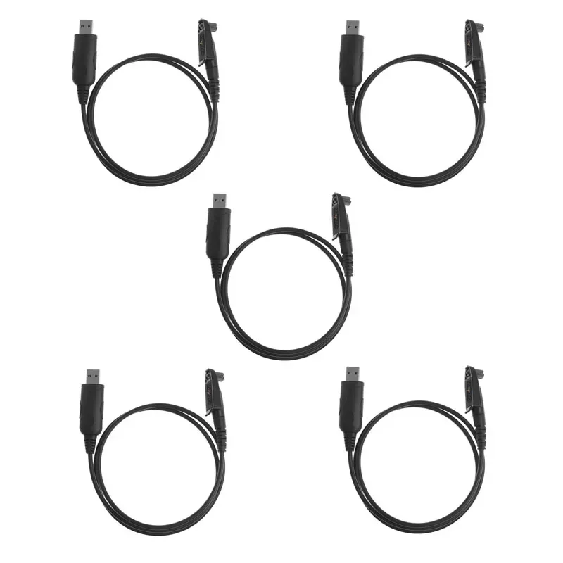 Cavo Di Programmazione Usb 5Pcs Per Motorola Gp328Plus Gp338Plus Gp644 Gp688 Gp344 Gp388 Ex500 Ex560 Ex600 Xls Radio Walkie Talkie