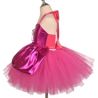 Robes Tutu princesse Rosy pour filles, longueur aux genoux, lettre B, pour fête d'anniversaire, Halloween, Costumes de noël, Margot Robbie Cosplay 3