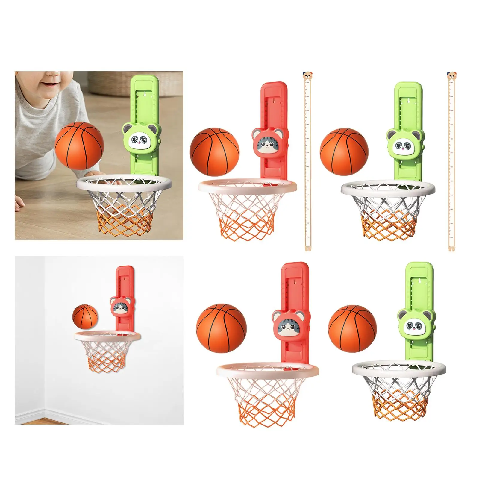 Kids Basketball Hoop Solo Practice Jump High Trainer Touch High Jump Counter