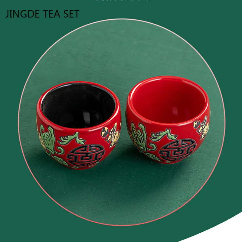Household Ceramics Tea Pot Set Teacup Teapot Tea Ceremony Supplies Boutique Handmade Sets Wedding Gifts