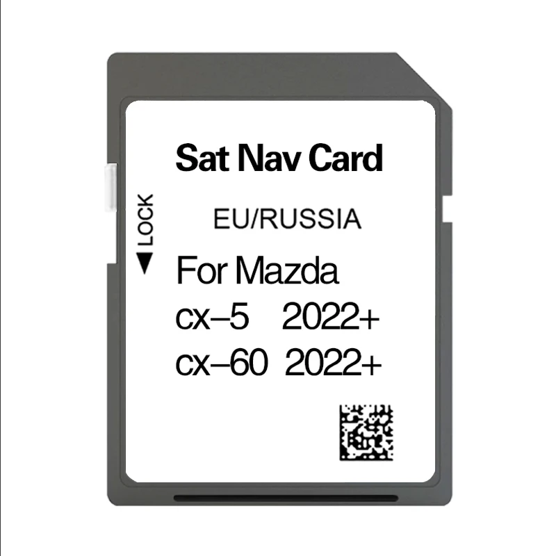 Mazda CX-5 CX-60 2022+ 최신 지도 버전 네비게이션 SD EU 러시아용 GPS 카드