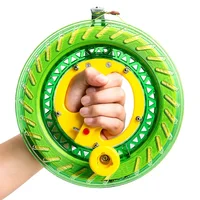 200M Kite Reel Winder Hand Grip Wheel String Flying Handle Tool Twisted Kite String Rope Line Outdoor Round Grip for Fying Kites 1