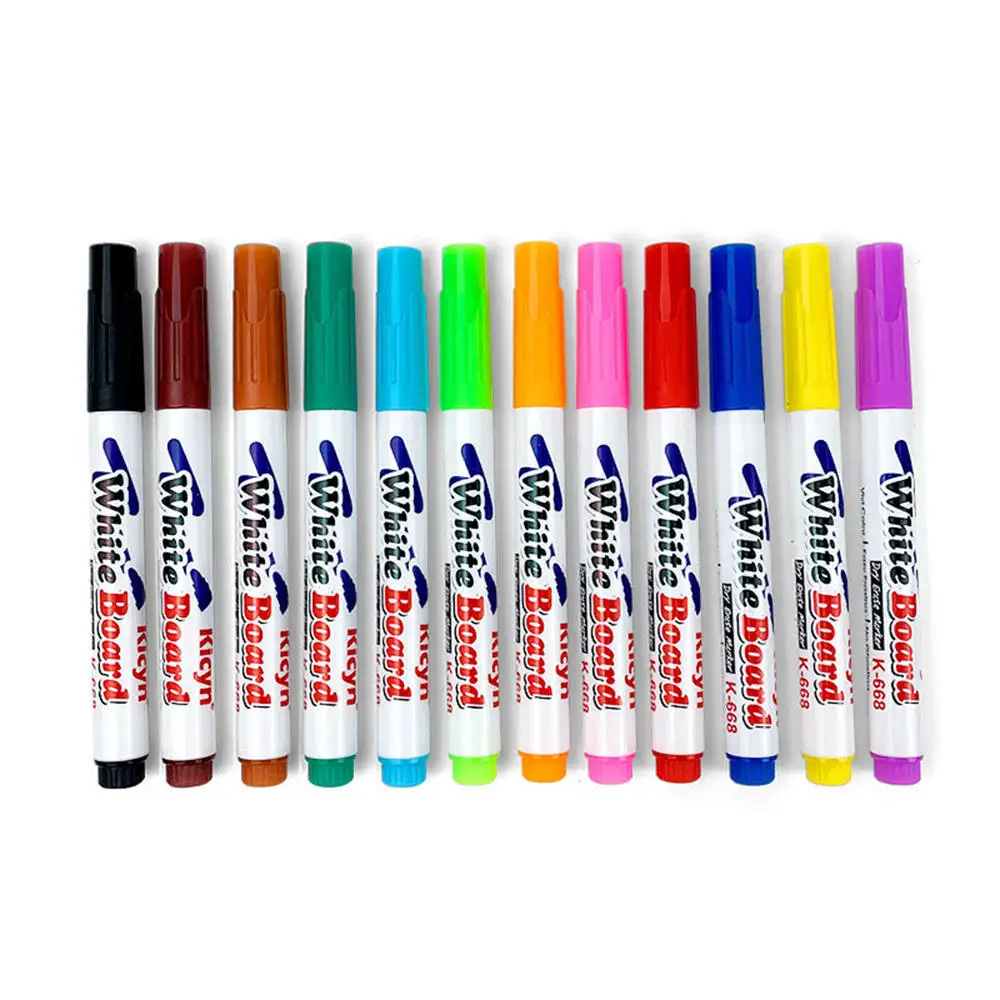 12PCS Acrylic Paint Marker Pens Permanent Art Rock Metal Glass Pebble  Waterproof Highlighter Album Graffiti Blackboard Pen