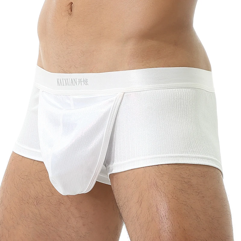 Intimo Da Uomo Aperto Davanti Intimo Uomo Boxer Mutandine Cavallo Traspirante Foro Rigonfiamento Marsupio Mutande Uomo